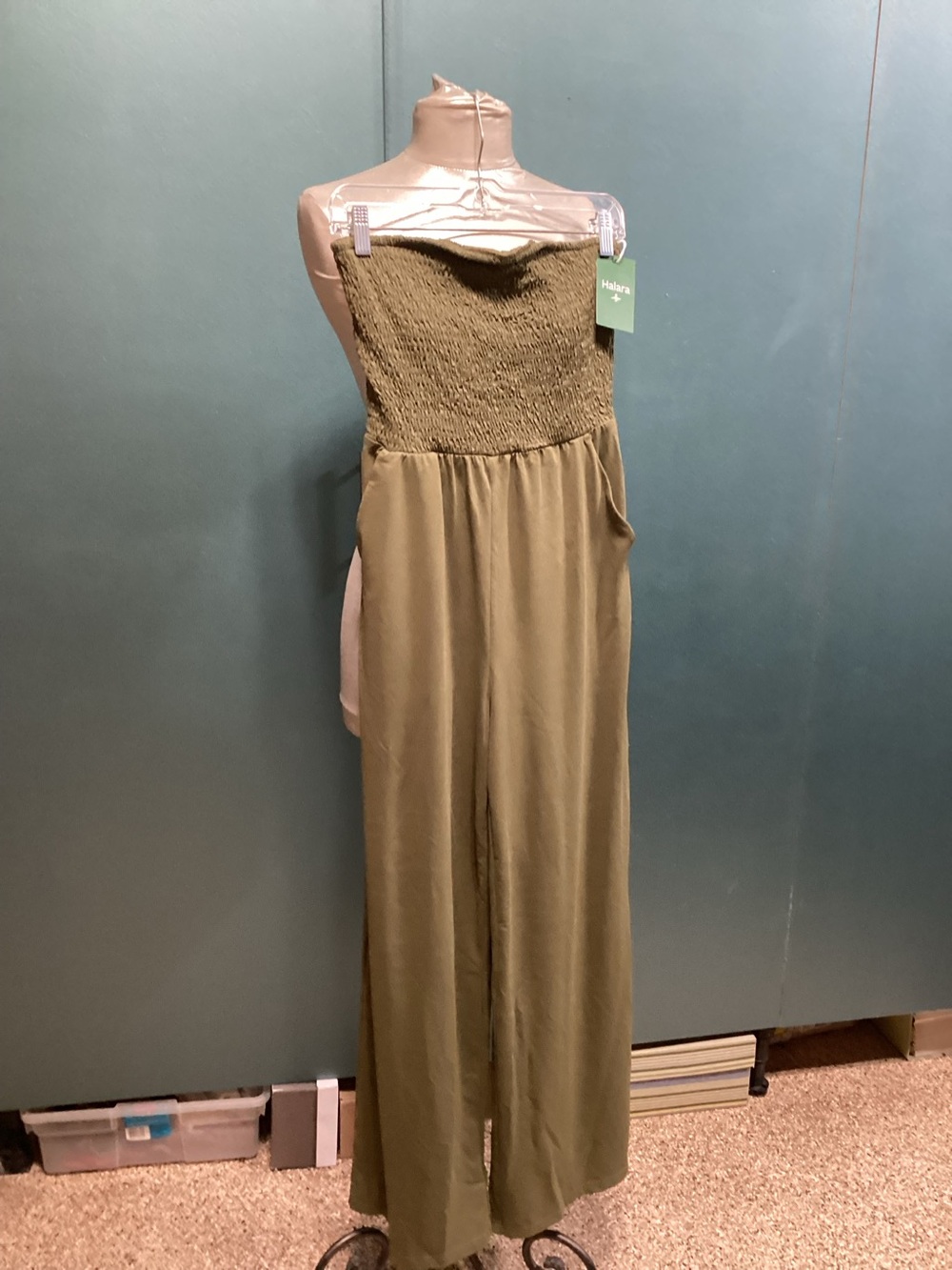 Halara knit strapless jumpsuit